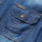 Heren Casual Denim Korte Mouw Overhemd