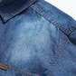 Heren Casual Denim Korte Mouw Overhemd