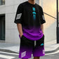 Heren Zomer T-shirt & Shorts Tweetelig Set