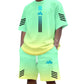 Heren Zomer T-shirt & Shorts Tweetelig Set