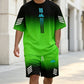 Heren Zomer T-shirt & Shorts Tweetelig Set