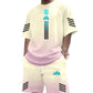 Heren Zomer T-shirt & Shorts Tweetelig Set