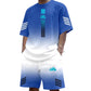 Heren Zomer T-shirt & Shorts Tweetelig Set