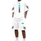 Heren Zomer T-shirt & Shorts Tweetelig Set