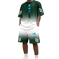 Heren Zomer T-shirt & Shorts Tweetelig Set
