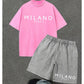 Heren Casual T-shirt en Shorts Set