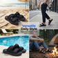 Heren Verstelbare Dubbele Riem Slide Sandalen