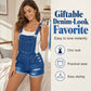 Dames Casual Denim Korte Tuinbroek