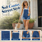 Dames Casual Denim Korte Tuinbroek