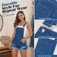 Dames Casual Denim Korte Tuinbroek