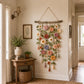 💥【LIMITED TIME 50% OFF】🔥 Boho Gehaakte Bloemen Wanddecoratie | Handgemaakte Bloemen + Ranken + Kwastjes | Drijfhout Tak | Gezellige Cottage Stijl | Woonkamer/Slaapkamer/Babykamer