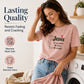 Dames Letterprint Casual Korte Mouw T-shirt