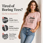 Dames Letterprint Casual Korte Mouw T-shirt