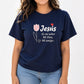 Dames Letterprint Casual Korte Mouw T-shirt