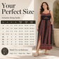 Dames Grote Maten Boho Spaghettibandjes Maxi Jurk