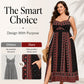 Dames Grote Maten Boho Spaghettibandjes Maxi Jurk