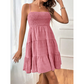👗 Dames Mouwloze Gerimpelde Mini-jurk | 58% KORTING ⏰ Zomerdeal!