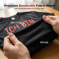 Grappige Duitse Slogan Heren Zwart T-Shirt Casual Korte Mouw Ronde Hals Top