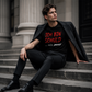 Grappige Duitse Slogan Heren Zwart T-Shirt Casual Korte Mouw Ronde Hals Top