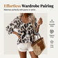 Chique Luipaardprint Werkblouse