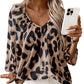 Chique Luipaardprint Werkblouse
