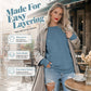 Dames Casual Oversized Crewneck Sweater