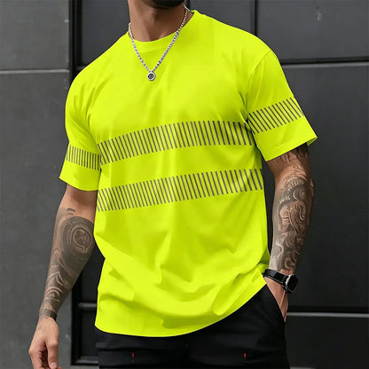 Heren Hoge Zichtbaarheid Reflecterend Veiligheidsshirt