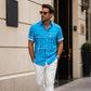 Heren Relaxed Fit Overhemd met Knoopsluiting