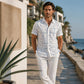 Heren Relaxed Fit Overhemd met Knoopsluiting