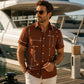 Heren Relaxed Fit Overhemd met Knoopsluiting