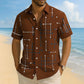 Heren Relaxed Fit Overhemd met Knoopsluiting