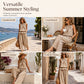 Dames Zomer Geruite Tweedelige Set Ruche Mouwloze Top en Wijde Pijp Broek