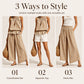 Dames Zomer Geruite Tweedelige Set Ruche Mouwloze Top en Wijde Pijp Broek