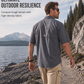 Heren Korte Mouw Outdoor Wandelshirt