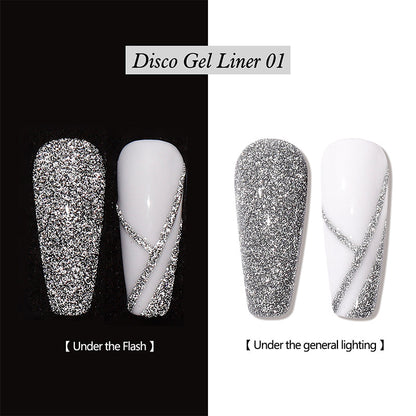 Reflecterende Glitter Gel Nagellak Liner
