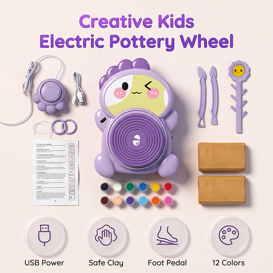 Kinderen Elektrisch Pottenbakkersschijf DIY Klei Knutselset