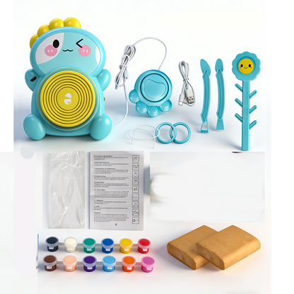 Kinderen Elektrisch Pottenbakkersschijf DIY Klei Knutselset