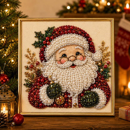 Ontspannend & Beginnersvriendelijk - DIY Kerst Kralen Diamantschilderij Kunstkit