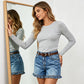 ⏰🎁 Schattige, elastische denimshort voor dames