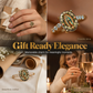 Vintage Gouden Maagd Maria Ovale Kristallen Ring
