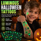 Lichtgevende Halloween Tijdelijke Tatoeages voor Kinderen Cartoon Waterdichte Gloeiende Stickers