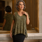 💥【50% OFF】🔥 Dames Luipaardprint V-hals T-shirt met Zijveterg | Relaxed Silhouet, Flatteus | Zacht Mengweefsel | Opvallende Veterdetails | Maat XL-5XL | Meerdere Kleuren | Casual & Party Proof 🐆