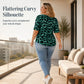 🔥 50% KORTING 🐆 Grote Maten V-Hals Top – Flatterend & Zacht ✨