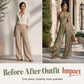 Vloeiende Geplooide Jumpsuit