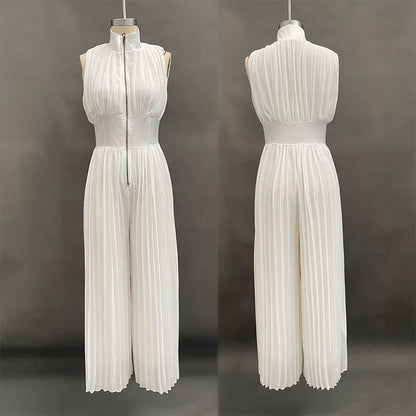 Vloeiende Geplooide Jumpsuit