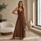 Dames Mouwloze Bandjes Empire Taille Maxi Jurk