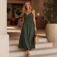 Dames Mouwloze Bandjes Empire Taille Maxi Jurk