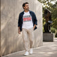 Heren Casual Ronde Hals Grappige Slogan Top