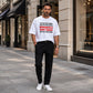 Heren Casual Ronde Hals Grappige Slogan Top