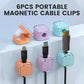 6 Stuks Draagbare Magnetische Kabelclips